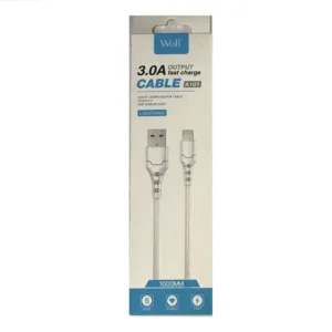 کابل تبدیل USB به لایتنینگ ولف مدل A101 طول 1 متر